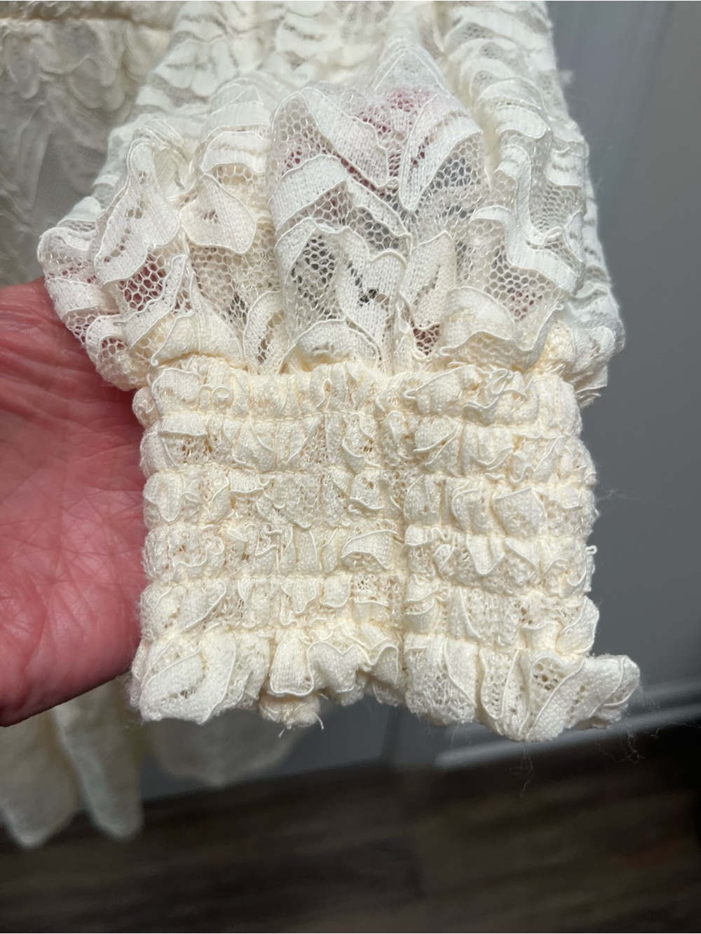 Torrid Mini Stretch Lace Tiered Dress Pristine Ivory White Plus Size 0 (12) NWT - Picture 4 of 10